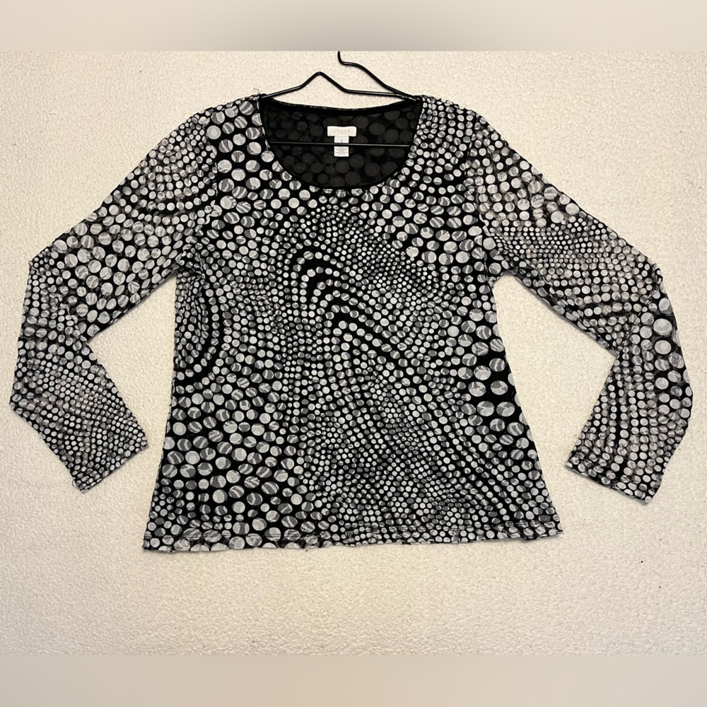 Chico’s Black & White Blouse